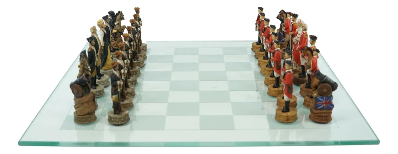 American Revolutionary War US Continental VS British Imperial Army Chess-2