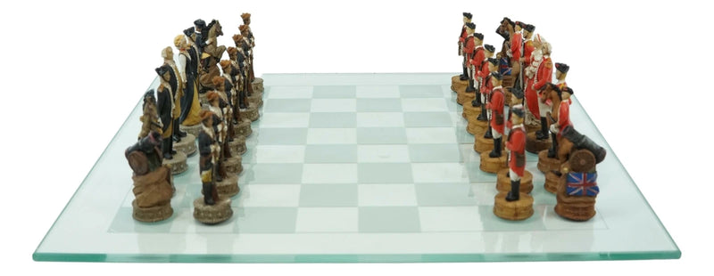 American Revolutionary War US Continental VS British Imperial Army Chess-2