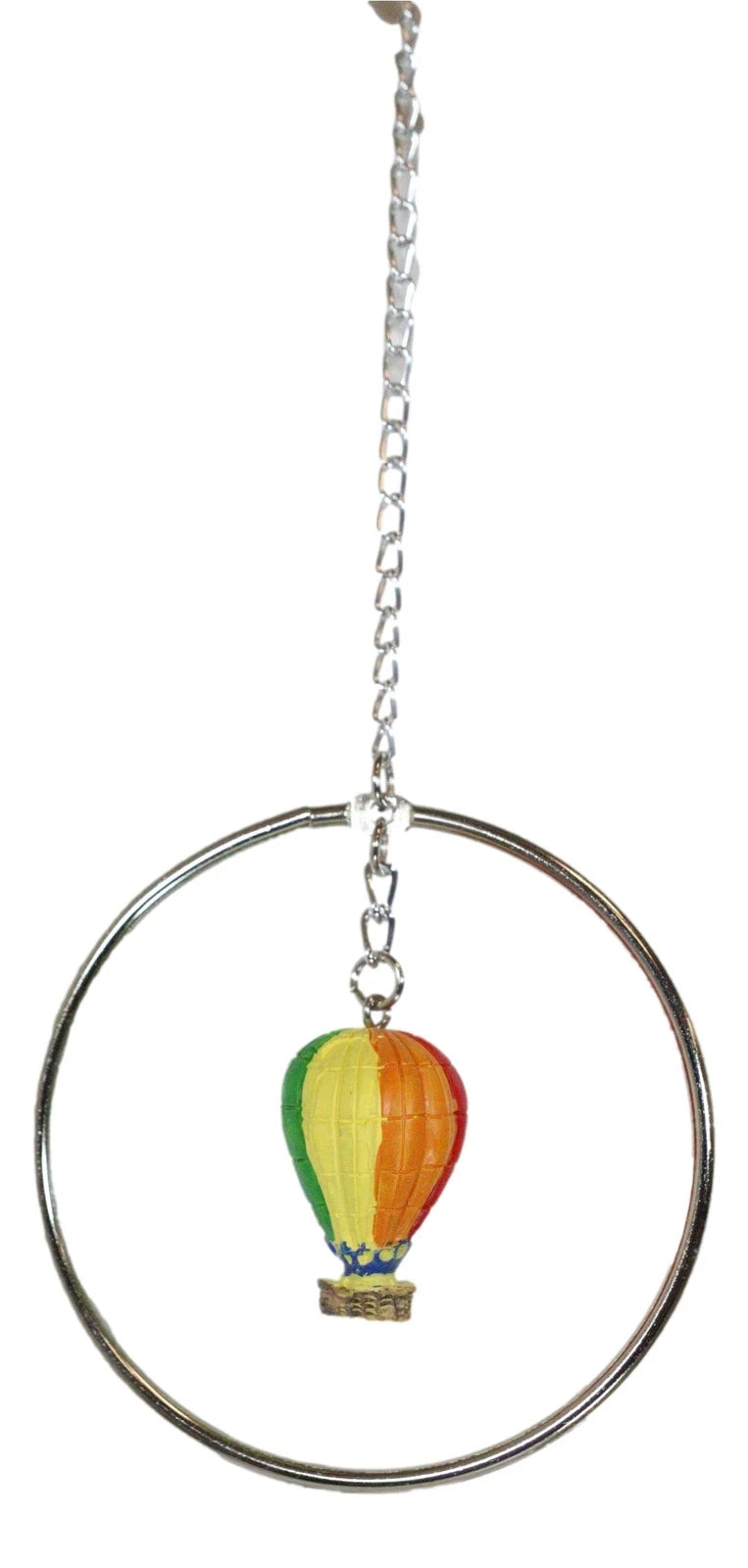 Colorful Hot Air Balloons Aircraft With Wicker Baskets Wind Chime Figurine-4