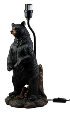 Large Standing Black Bear Surveyor Arkadius Desktop Table Lamp Decor Figurine-3