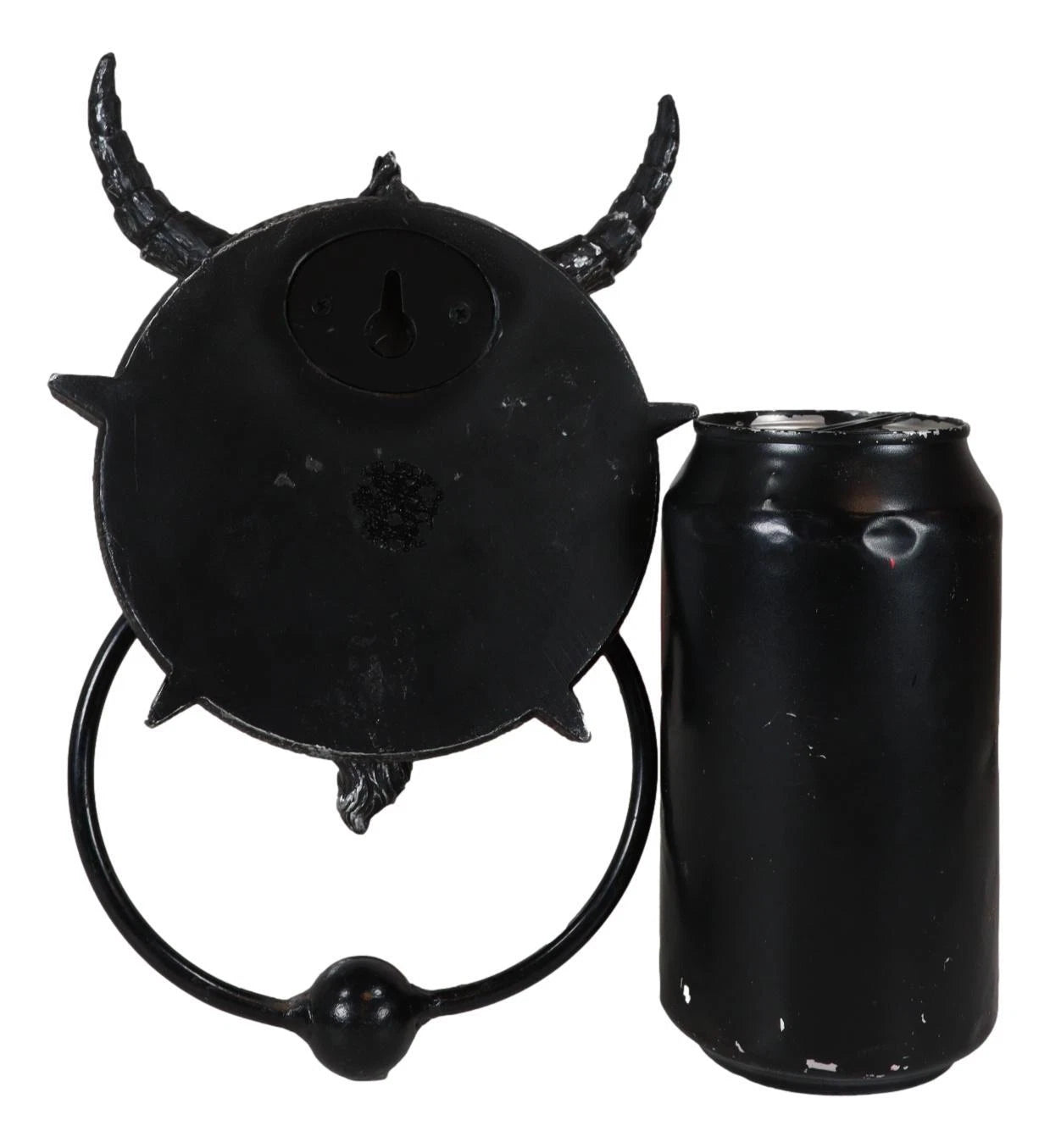 Sabbatic Goat Of Mendes Baphomet With Blood Pentagram Head Door Knocker