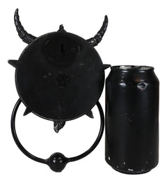 Sabbatic Goat Of Mendes Baphomet With Blood Pentagram Head Door Knocker-2