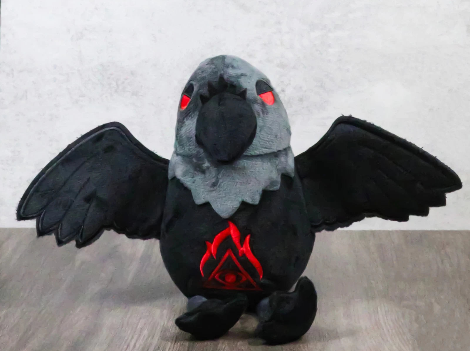 Mythical Fantasy Legend Gothic Quoth The Raven Nevermore Soft Plush Toy Doll-1