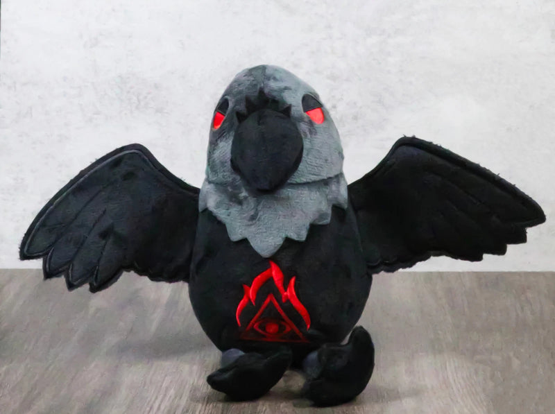 Mythical Fantasy Legend Gothic Quoth The Raven Nevermore Soft Plush Toy Doll-1