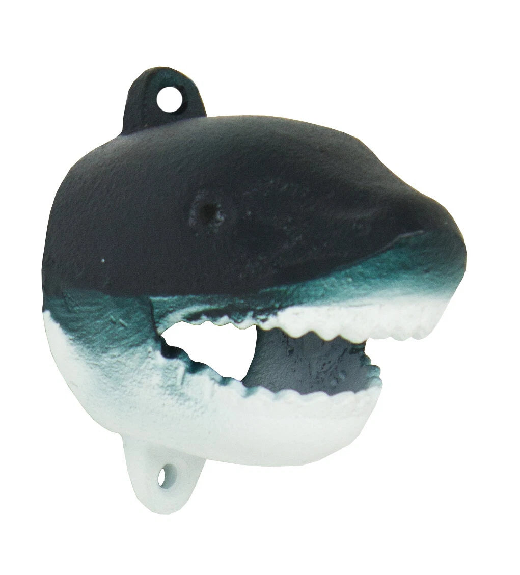 Cast Iron Nautical Marine Great White Shark Meg Fish Wall Decorative Accent-3
