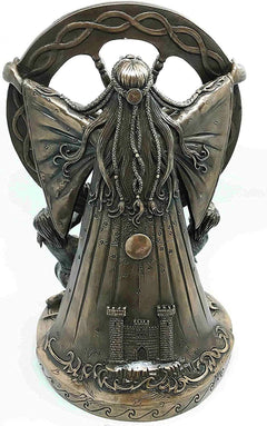 Celtic North Star Moon Goddess Arianrhod Figurine Cosmic Wheel Of The Year-4