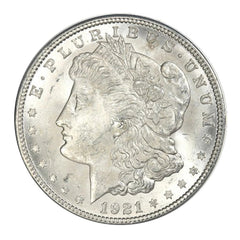 1921 Morgan Silver Dollar Gem Brilliant Uncirculated BU 90% Silver-1