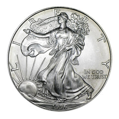 1996 $1 American Silver Eagle - Brilliant Uncirculated-2