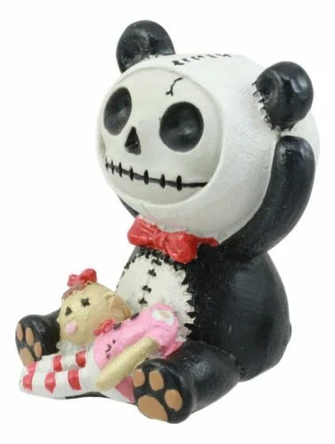 Furry Bones Panda Figurine 2.5"H Adorable Voodoo Skeleton Furrybones Decor-3
