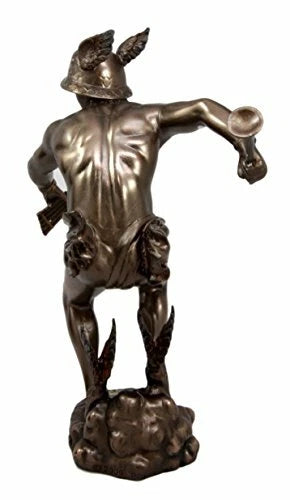 Greek Roman Olympian Deity Hermes Mercury God Of Messengers & Thieves Figurine-3