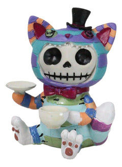 Furry Bones Whimsical Wonderland Cheshire Cat Alice Skeleton Figurine Furrybones-2