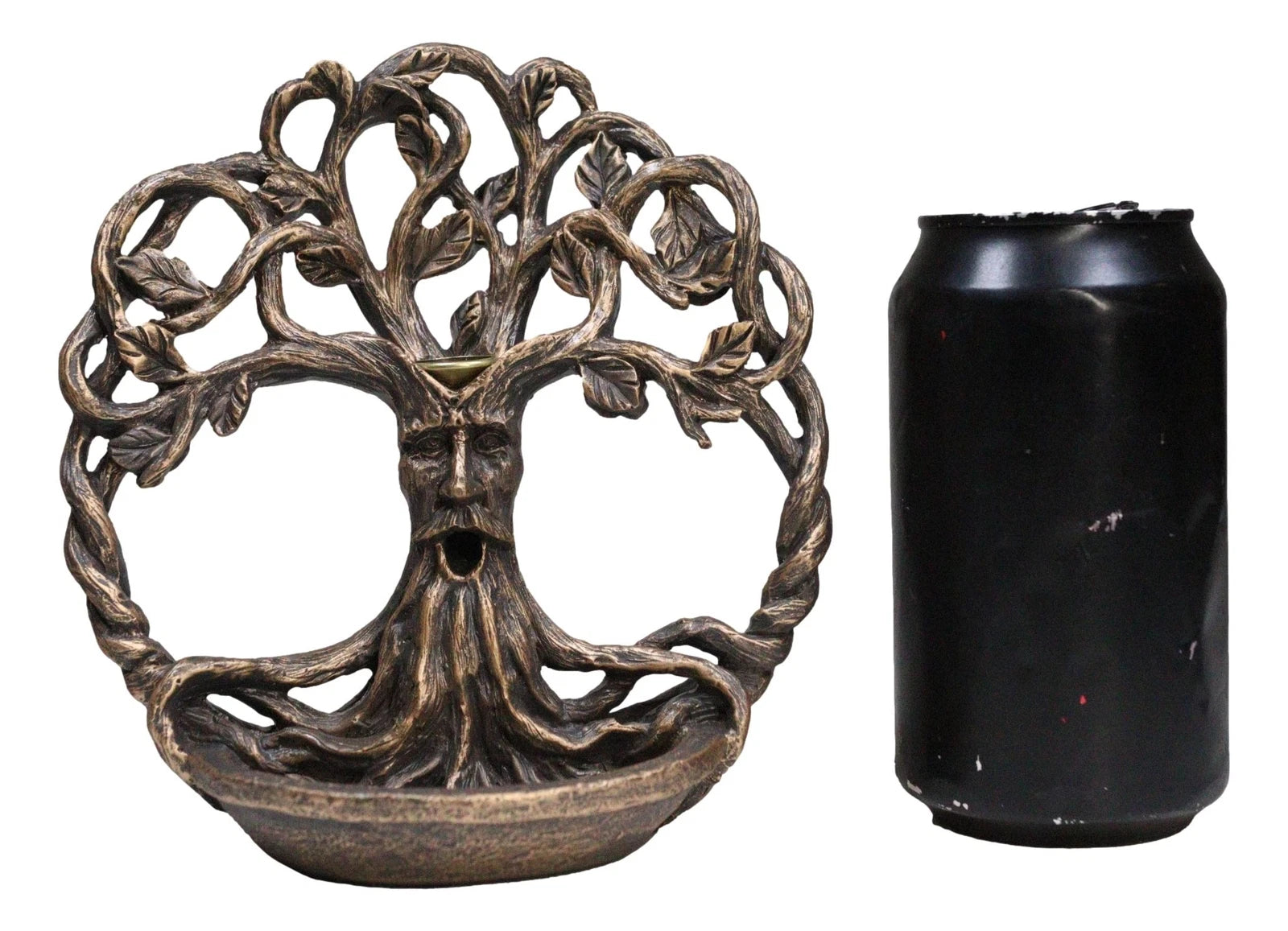Ethereal Forest Celtic Greenman Ent Tree Of Life Backflow Incense Cone Burner-6