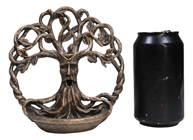 Ethereal Forest Celtic Greenman Ent Tree Of Life Backflow Incense Cone Burner-6