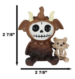 Furry Bones Warren The Mammoth And Sabretooth Tiger Skeleton Furrybones Figurine-7