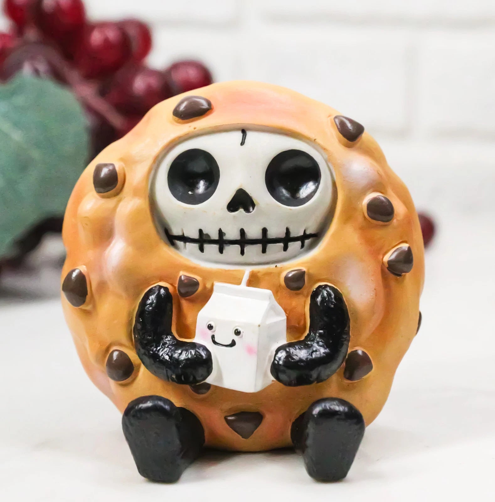 Furrybones Choco The Chocolate Chip Cookie Monster Skeleton Furry Bones Figurine-1