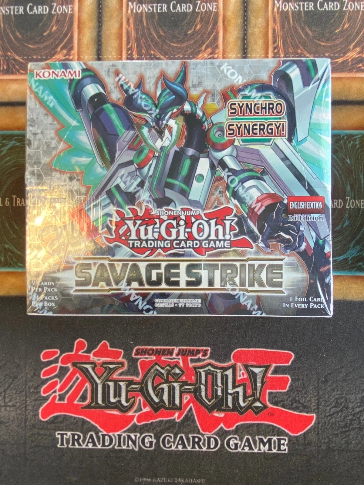 Yugioh Savage Strike 1st Edition Booster Box Factory Sealed Brand New-1