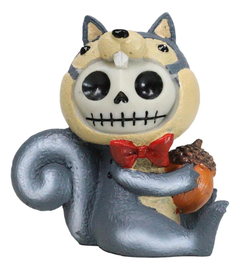 Furrybones Nibbles The Squirrel Voodoo Skeleton With Acorn Figurine Collectible-2