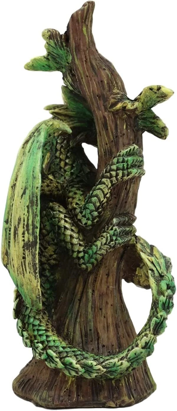 Mother And Baby Gaia Tree Earth Dragon Wyrmling Statue Figurine SET OF 2-2