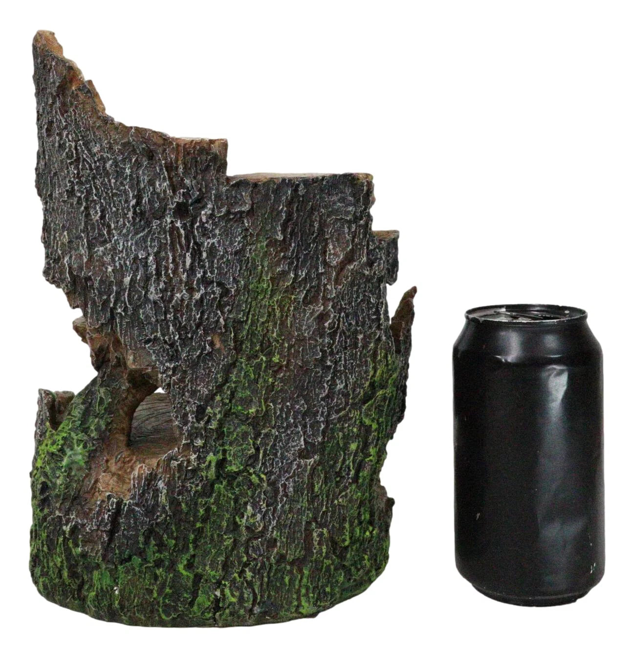 Rustic Forest Tree Steppes Faux Wooden LED Display Stand Figurine For Miniatures-5