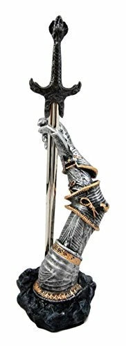 Medieval Knight Suit Of Armor & Excalibur Sword Letter Opener Figurine-6