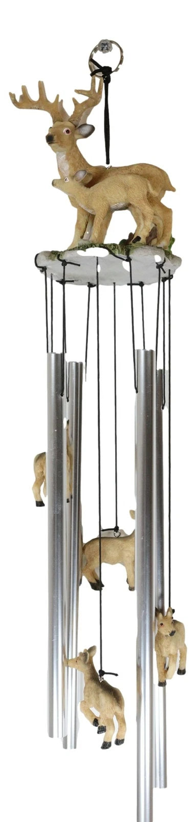 Deer Wind Chime Doe With Fawn Deer Family Decorative Wind Chime Patio-5