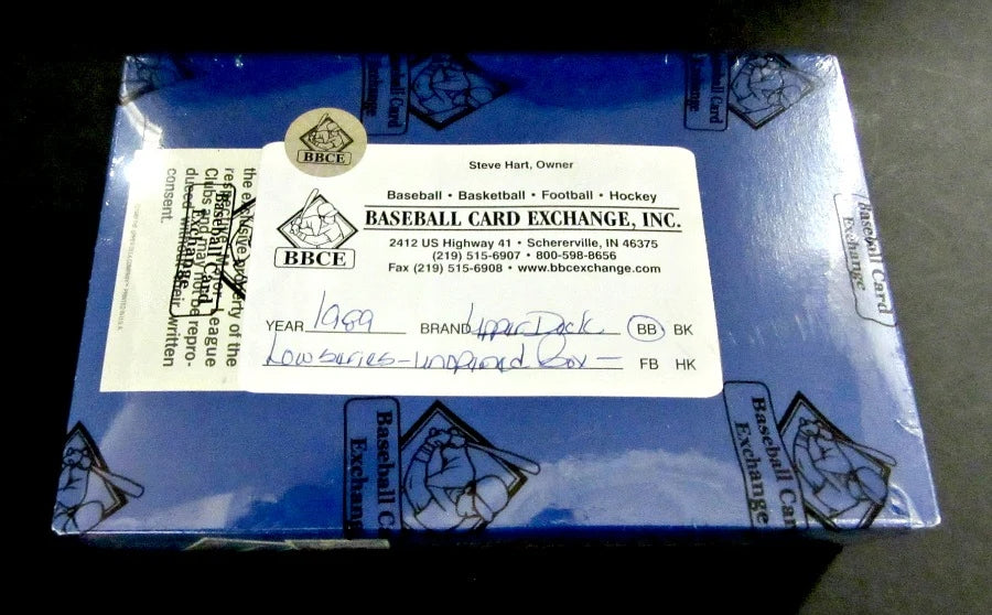1989 Upper Deck Baseball Low Series Box (BBCE)-2