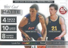 2022/23 Wild Card Basketball EXCLUSIVE MATTE Factory Sealed Blaster Box-8 INSERT-1
