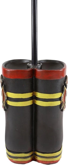 American Hero Fire Fighters Fireman Boots Desktop Table Lamp With Laced Shade-6