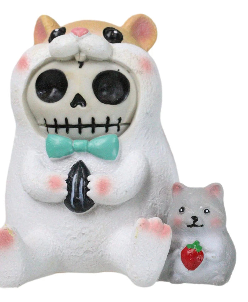 Furrybones Hammy Ribbon Hamster With Guinea Pig Skeleton Furry Bones Figurine-2