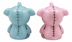 Furrybones Elephant Voodoo Skeleton Ceramic Salt And Pepper Shakers Set-3