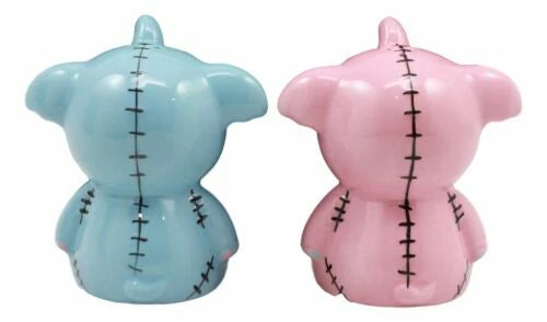 Furrybones Elephant Voodoo Skeleton Ceramic Salt And Pepper Shakers Set-3