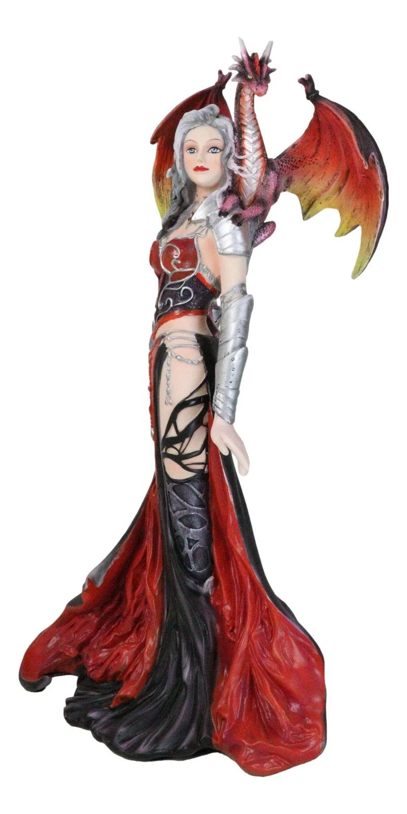 Nene Thomas Red Fire Dragon Witch Statue 12"H Queen Of Shadows Severeielle Decor-6