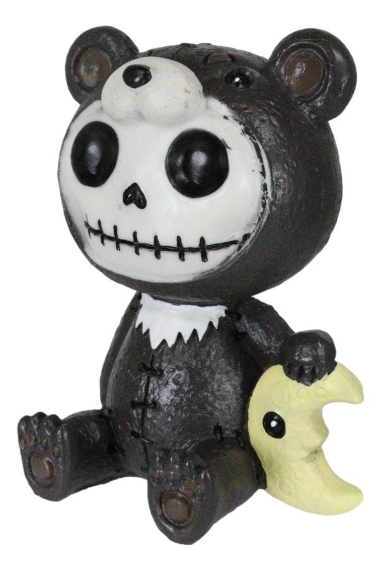 Furrybones Kuma The Black Teddy Bear Costume Skeleton Figurine Furry Bones-8