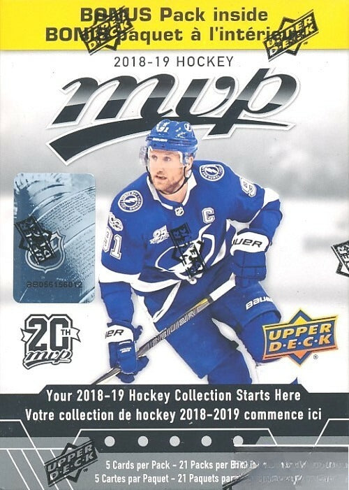 2018/19 Upper Deck MVP Hockey EXCLUSIVE HUGE 21 Pack Factory Sealed Blaster Box-2