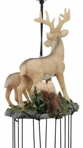Deer Wind Chime Doe With Fawn Deer Family Decorative Wind Chime Patio-3