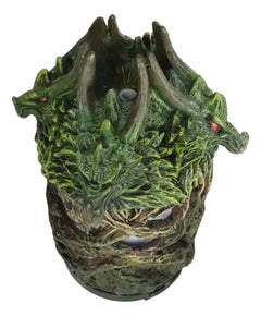 Greenman Dryad Tree Hydra 4 Headed Dragon Aroma Oil Diffuser W/ LED Lights-4
