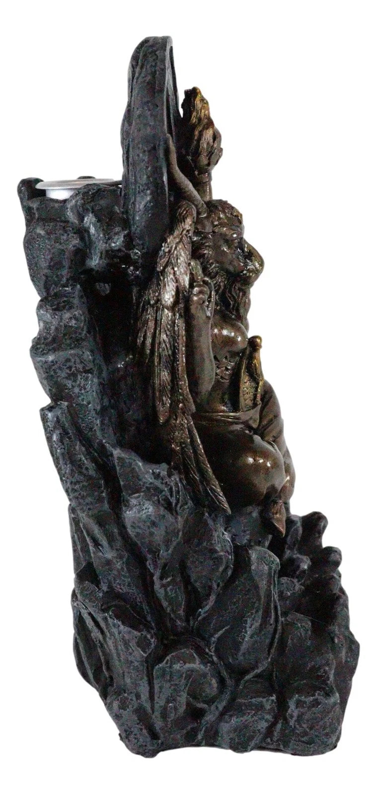 Sabbatic Goat Baphomet Pentagram Sigil Backflow Cone Incense Burner