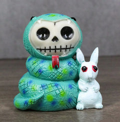 Furrybones Sstevie Serpent Snake With White Rabbit Skeleton Furry Bones Figurine-1