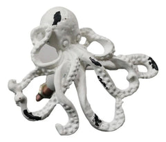 Pack Of 6 Cast Iron Vintage White Sea Octopus Drawer Cabinet Door Pull Knobs-8