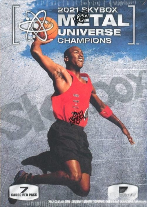 2021 UD Skybox Metal Universe Champions Factory Sealed Blaster Box-Jordan on Box