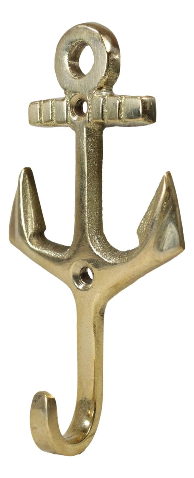 Set of 2 Brass Vintage Maritime Sailor Nautical Ocean Sea Ship Anchor Wall Hooks-7