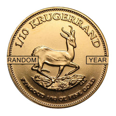 Sudáfrica (1/10 oz) Krugerrand de oro - Año aleatorio-2