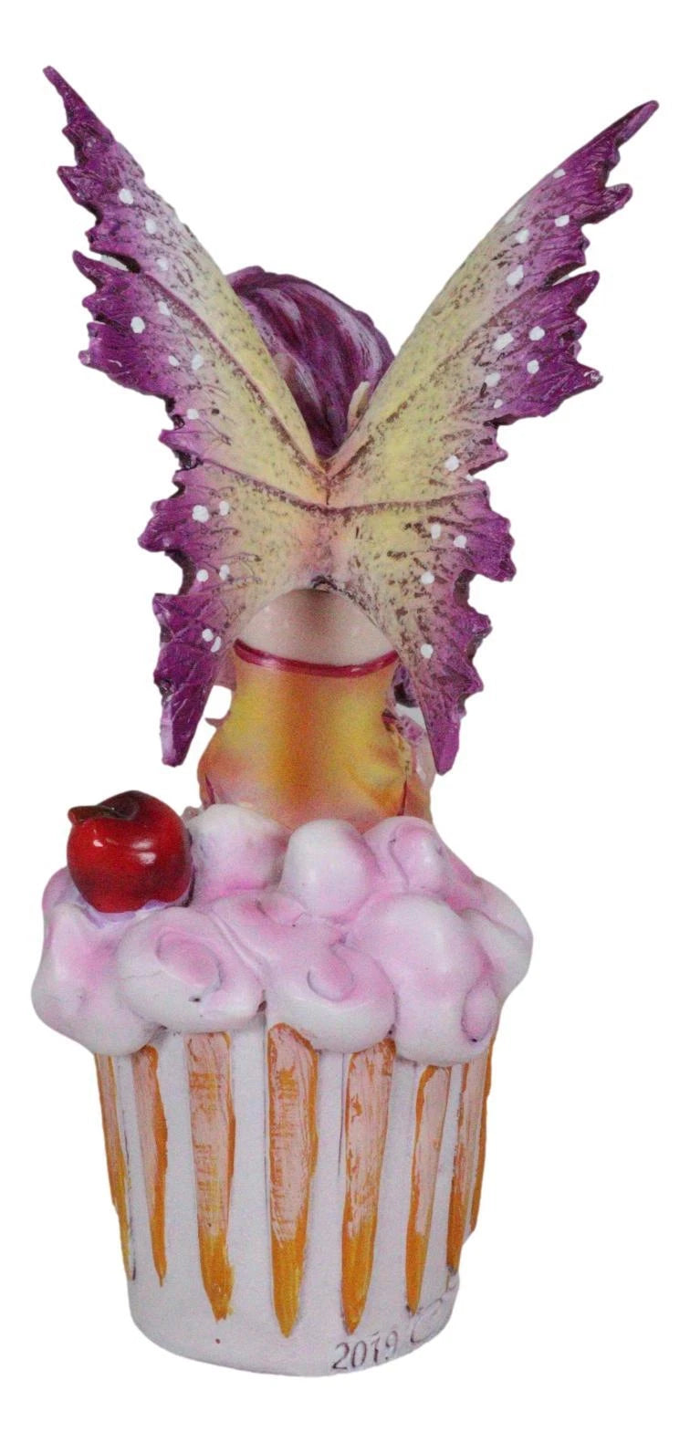 Colorful Amy Brown Pink Cherry Cupcake Fairy Statue Sweet Tooth Collection-5