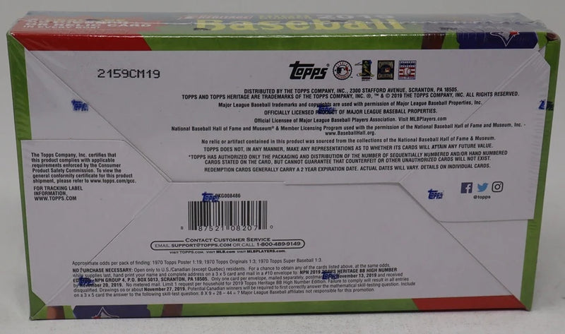 2019 Topps Heritage High Number Baseball Box (Hobby) (24/9)-3
