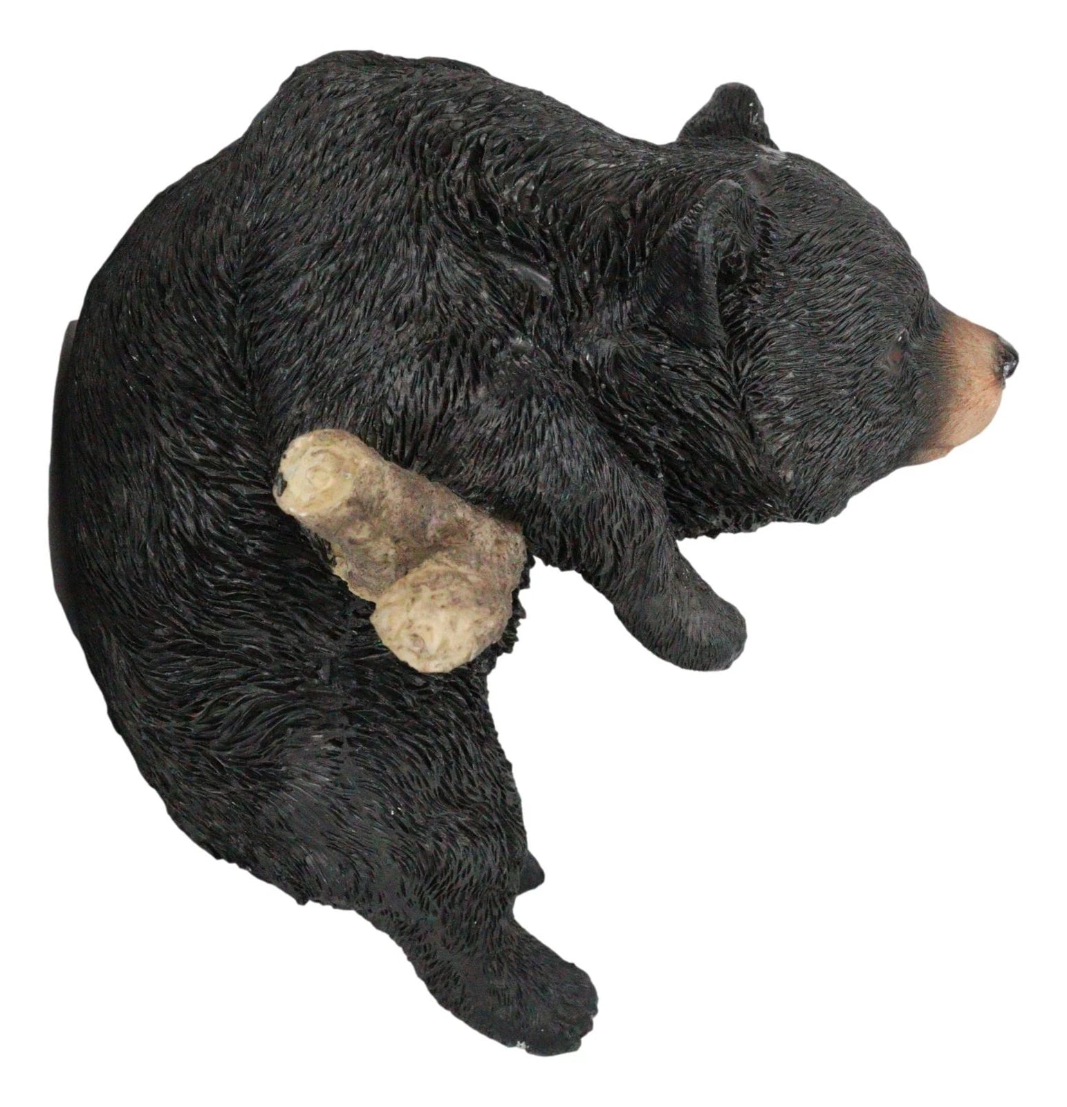 Rustic Western Forest Black Bear Cub Frolic Dangling On Tree Branch Wall Decor-3