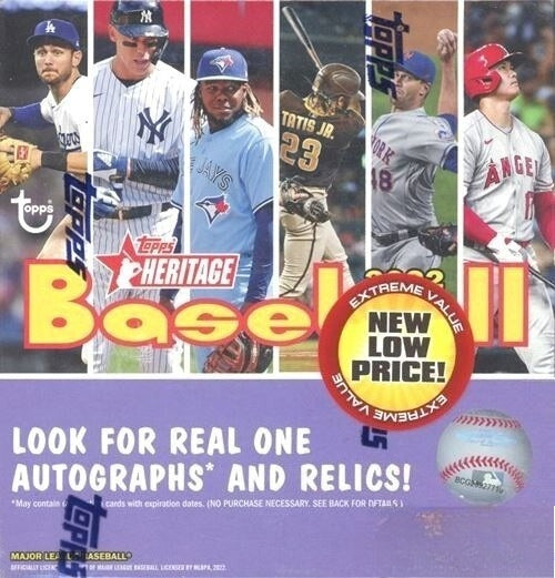 2022 Topps Heritage Baseball MASSIVE MEGA Factory Sealed Box! Cal Raleigh RC YR!-1