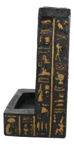 Egyptian God of The Dead Anubis Hieroglyphs Backflow Incense Burner Figurine-6