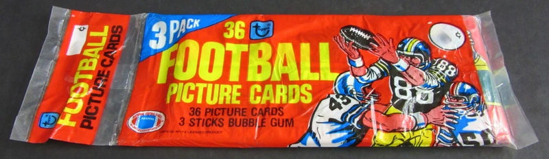 1980 Topps Football Unopened Wax Pack Rack Pack-1
