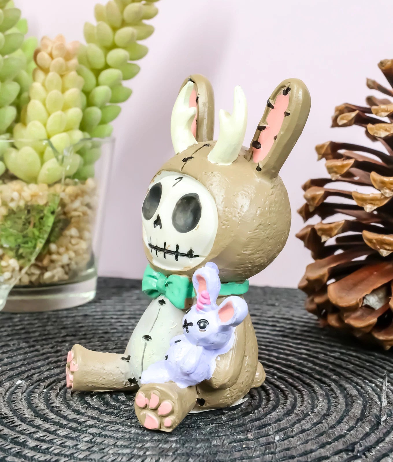 Furrybones Bun Bun Lope Christmas Jackalope With Unicorn Skeleton Figurine-5