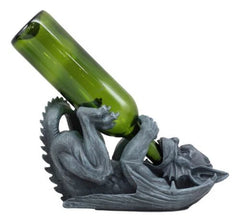 Gothic Fantasy Winged Drunken Gargoyle Wine Bottle Holder Figurine Kitchen Decor-7
